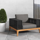 Sunpan Salerno Armchair - Gracebay Grey / Palazzo Taupe