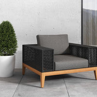 Sunpan Salerno Armchair - Gracebay Grey / Palazzo Taupe