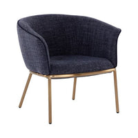 Sunpan Nadine Lounge Chair Chacha Grey / Chacha Navy