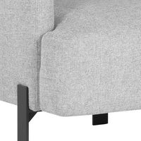 Sunpan Lorilyn Lounge Chair - Belfast Heather Grey / Danny Sage Green