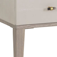 Sunpan Pattinson Desk Dark Brown-Grey Shagreen / White Ceruse-Cream Shagreen