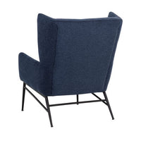 Sunpan Kasen Lounge Chair Belfast Heather Grey / Belfast Navy