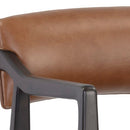 Sunpan Keagan Counter Stool in Brentwood Charcoal / Saloon Light Grey