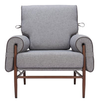 Zuo Modern Klem Accent Chair Gray