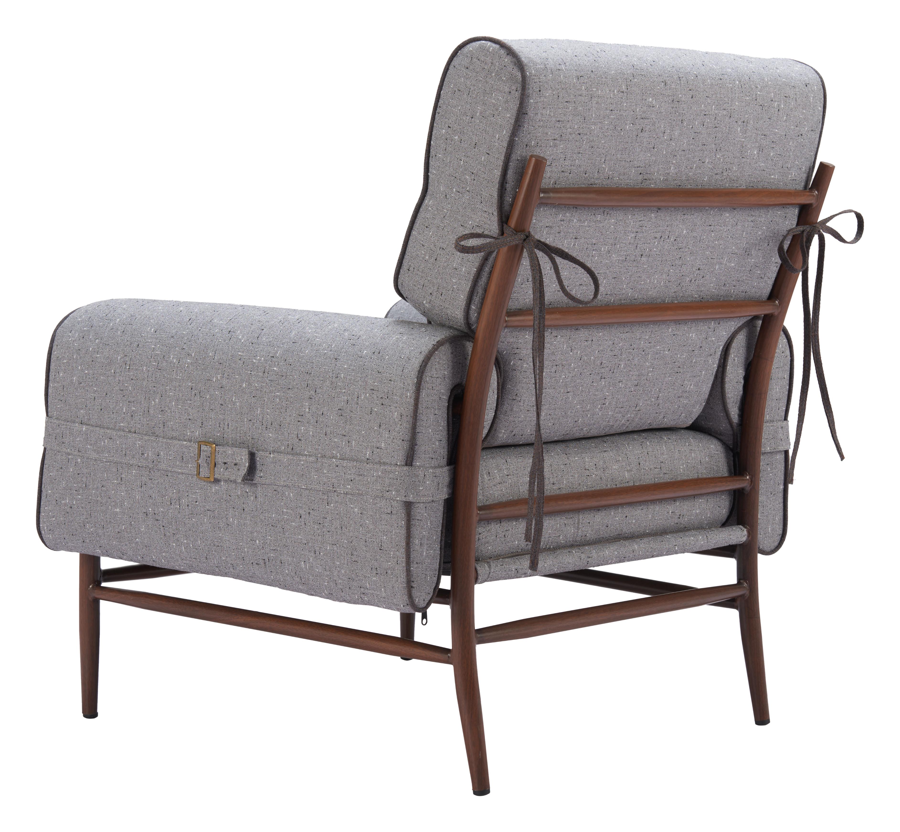 Zuo Modern Klem Accent Chair Gray