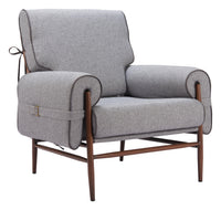 Zuo Modern Klem Accent Chair Gray