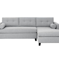 Sunpan Lautner Sofa Bed Chaise - Raf - Limelight Honey / Liv Dove