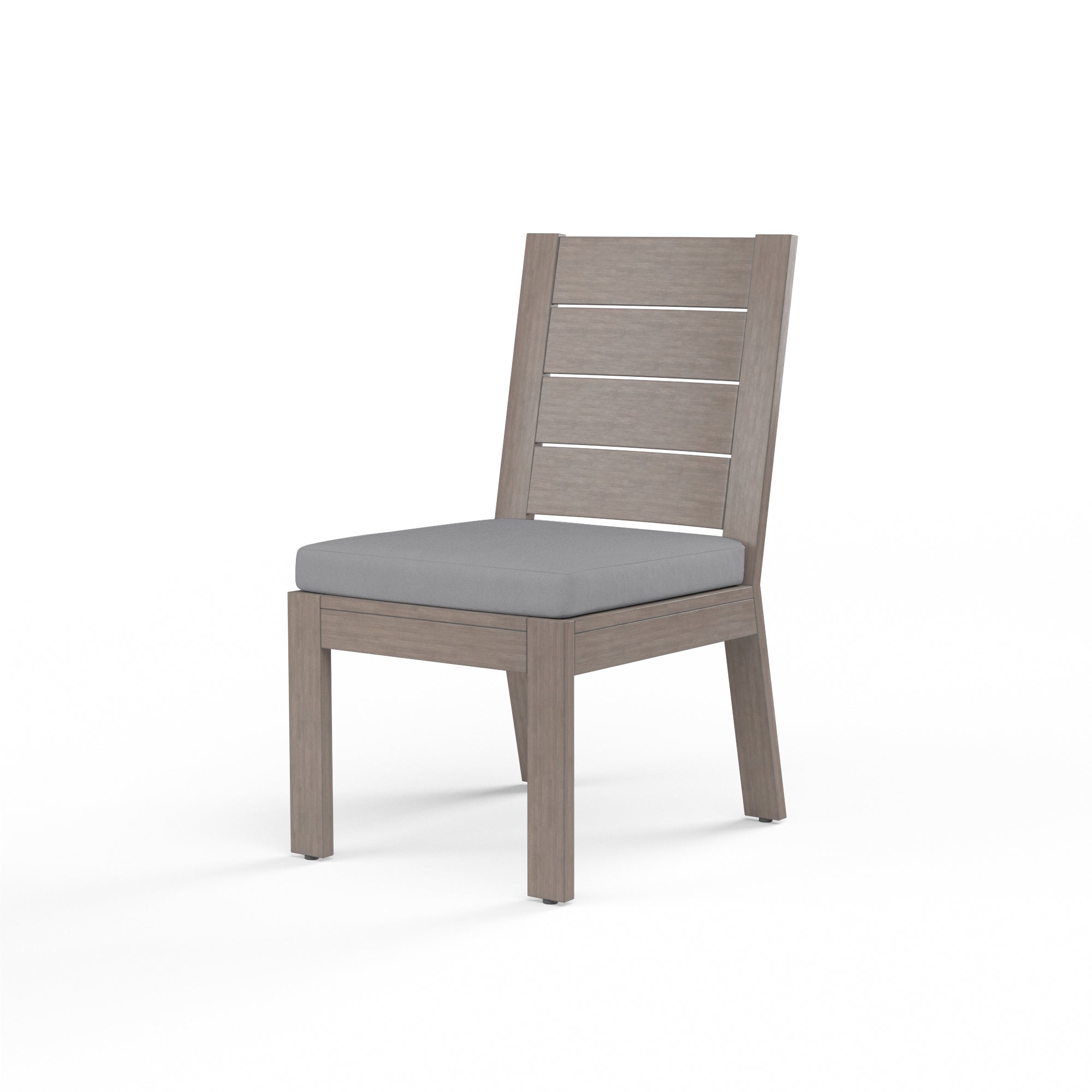 Sunset West Aluminum Laguna Armless Dining Chair with Cushion
