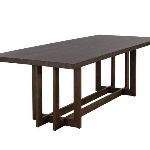 Sunpan Disera Dining Table 96'' in Ash Grey / Dark Brown / Natural