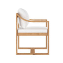 Sunpan Tahiti Dining ArmChair - Stinson White